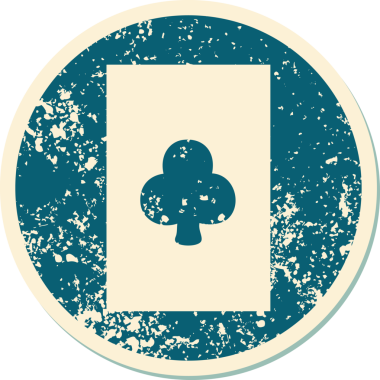 Bir insan tarafından çizilmiş sinek asının sembolik dövmeli resmi.