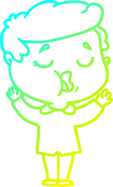 Bir insan tarafından çizilmiş bir karikatür çizimi.