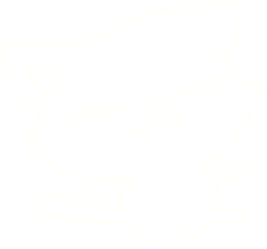 Bir insan tarafından çizilen Kedi Tebeşiri