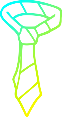 Bir insanın çizdiği karikatür ofis kravatının soğuk gradyan çizgisi.