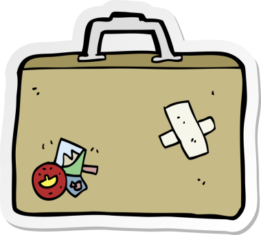 Bir insan tarafından çizilmiş bir karikatür etiketi.