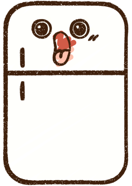 Bir insan tarafından çizilen Buzdolabı Tebeşiri