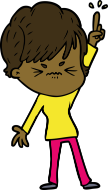 Bir insan tarafından çizilmiş, hayal kırıklığına uğramış bir kadın.