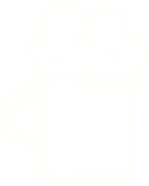 Bir insan tarafından çizilen köpüren bira tebeşiri.