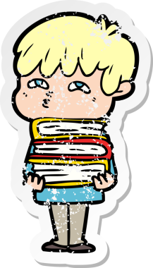 Bir insan tarafından çizilmiş garip bir adamın sıkıntılı çıkartması.