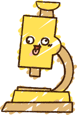 Bir insan tarafından çizilmiş mikroskop Tebeşiri