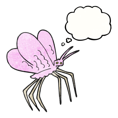 Bir insan tarafından çizilmiş serbest çizim düşünce balonu desenli kelebek çizimi