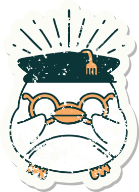 Bir insan tarafından çizilmiş eski bir dövme stili.