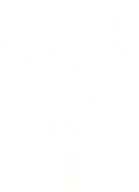 Bir insan tarafından çizilen çiçek tebeşiri