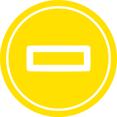 Bir insan tarafından çizilmiş dairesel simge çıkarma sembolü