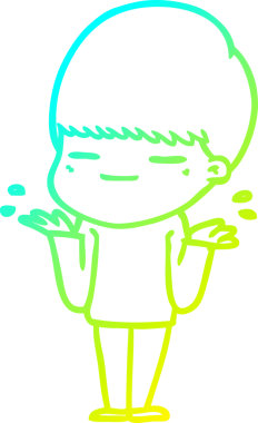 Bir insan tarafından çizilmiş kendini beğenmiş bir çizgi film karakteri.