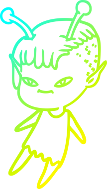 Bir insan tarafından çizilmiş, soğuk bir çizgi roman çizimi.