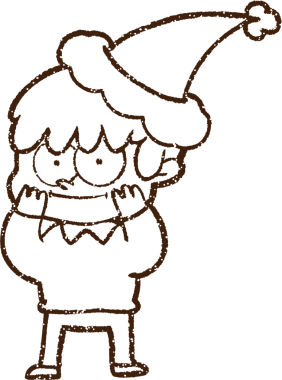 Bir insan tarafından çizilen neşeli Kömür Dostu