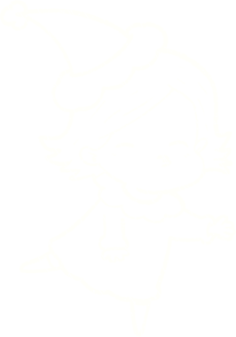 Bir insan tarafından çizilen Noel Kadın Tebeşiri