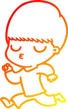 İnsan tarafından çizilmiş bir çizgi film karakteri çizimi.