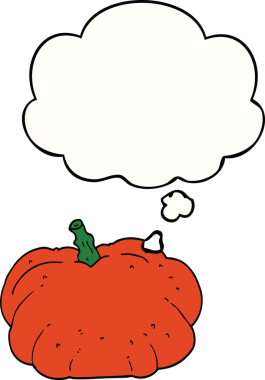 Bir insan tarafından çizilmiş balkabağı.