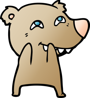 Bir insan tarafından çizilmiş bir çizgi film karakteri.