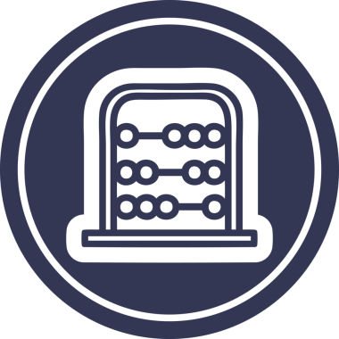 Bir insan tarafından çizilmiş geleneksel abaküs simgesi