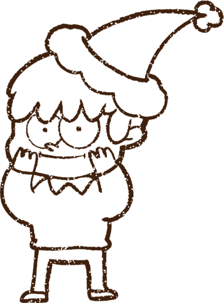 Bir insan tarafından çizilen neşeli Kömür Dostu