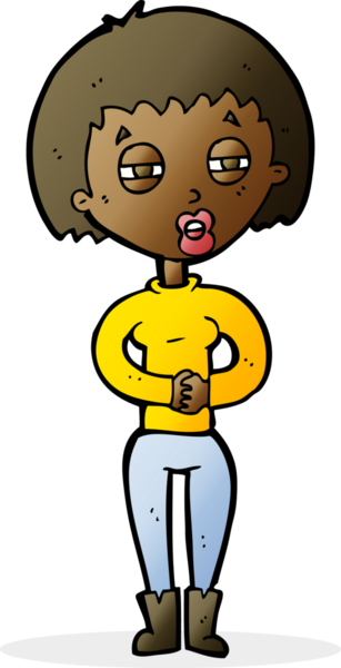 Bir insan tarafından çizilmiş yorgun bir kadın.