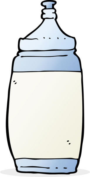 Bir insan tarafından çizilmiş su şişesi.