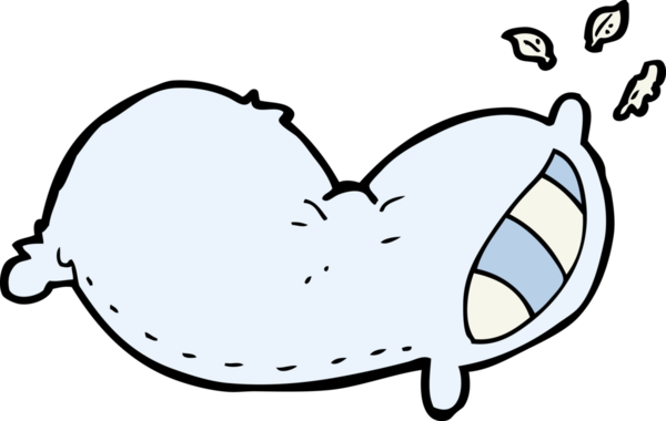 Bir insan tarafından çizilmiş karton yastık.