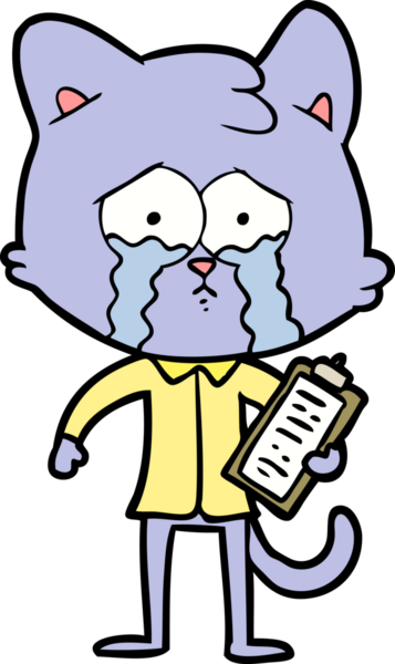 Bir insan tarafından çizilmiş çizgi film kedisi.