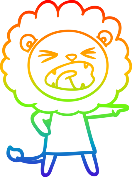 Bir insan tarafından çizilmiş kızgın bir aslanın çizgi çizimi.