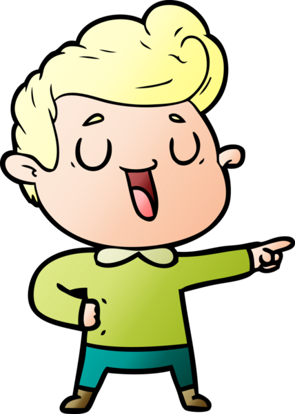 Bir insan tarafından çizilmiş mutlu çizgi film adamı.