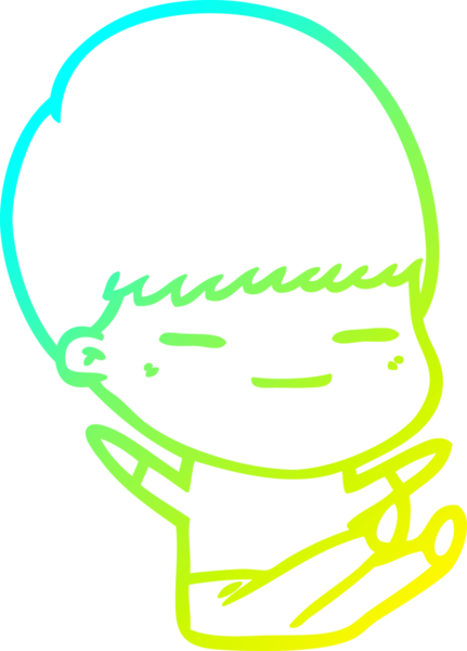 Bir insan tarafından çizilmiş kendini beğenmiş bir çizgi film karakteri.