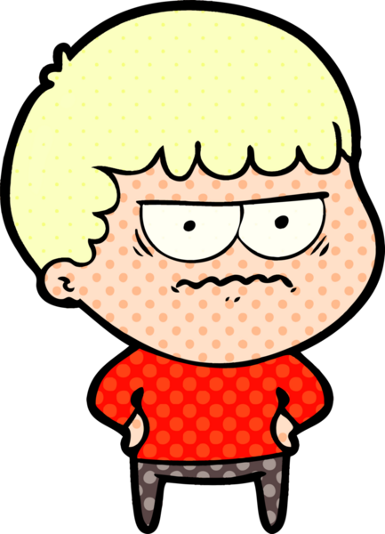 Bir insan tarafından çizilmiş rahatsız bir adam.