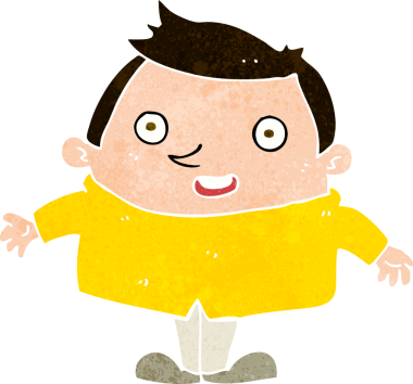 Bir insan tarafından çizilmiş mutlu bir adam.