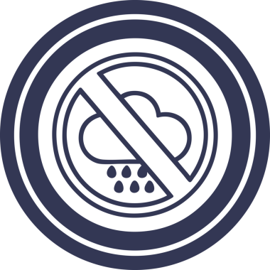 Bir insan tarafından çizilmiş kötü hava dairesel simgesi yok