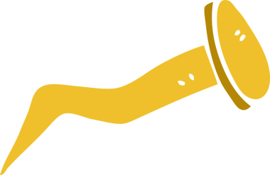 Bir insan tarafından çizilmiş karikatür pirinç çivisi.