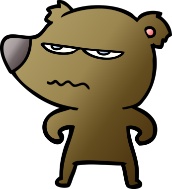 Bir insan tarafından çizilmiş bir çizgi film karakteri.