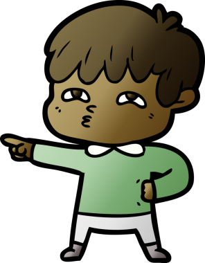 Bir insan tarafından çizilmiş karikatür adamı.