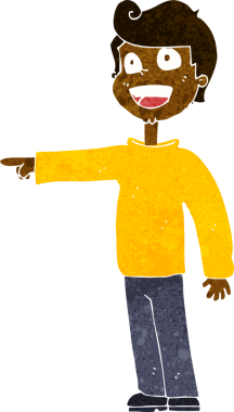 Çizgi filmdeki adam bir insan tarafından çizilmiş.