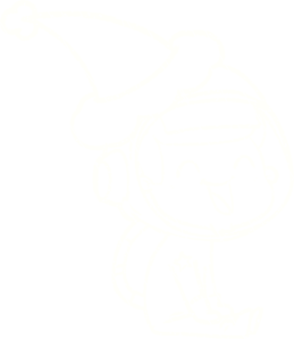 Bir insan tarafından çizilmiş Xmas Astronot Tebeşiri