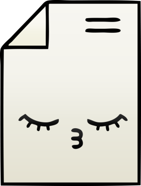 Bir insan tarafından çizilmiş kağıdın gölgeli karikatürü