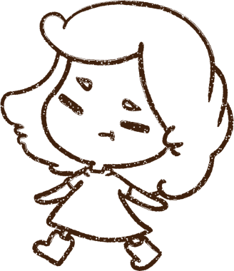 Yürüyen Kız Kömür Bir insan tarafından çizilmiş