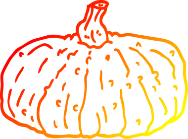 Bir insan tarafından çizilmiş bir çizgi balkabağı çizimi