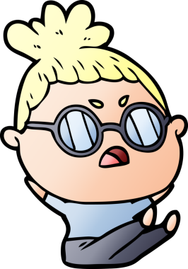 Bir insan tarafından çizilmiş bir karikatür.