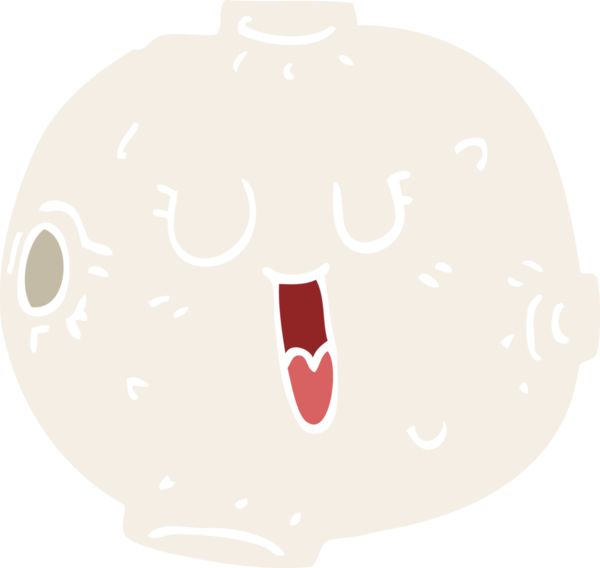 Bir insan tarafından çizilmiş mutlu karikatür ayı.