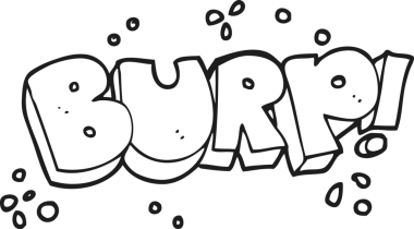 Bir insan tarafından çizilmiş siyah beyaz geğirme metni.