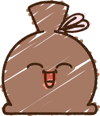 Bir insan tarafından çizilmiş çuval tebeşiri