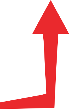 Bir insan tarafından çizilmiş tuhaf çizgi film oku.