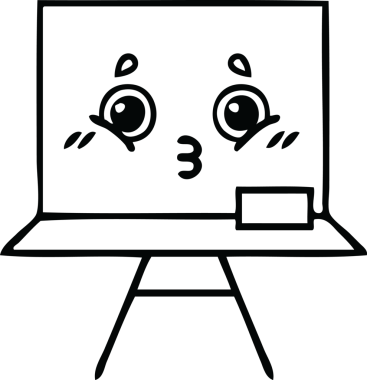 Bir insan tarafından çizilmiş beyaz bir karikatür.