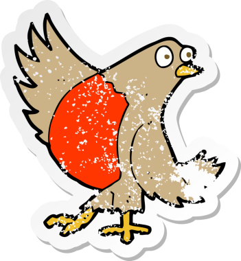 Bir insan tarafından çizilmiş dans eden bir çizgi filmin gerilimli yapıştırması.