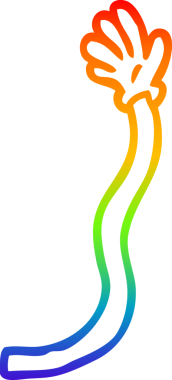 gökkuşağı gradyan çizimi bir insan tarafından çizilmiş eski el hareketlerinin çizimi