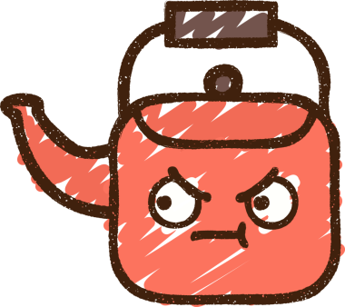 Bir insan tarafından çizilen Sıcak Kettle Tebeşiri